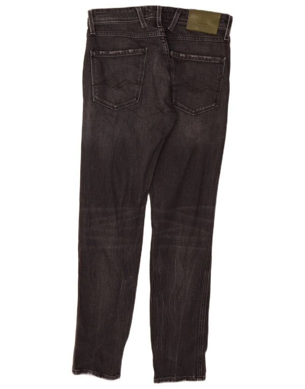 REPLAY Jeans slim da uomo Anbass W29 L30 cotone nero