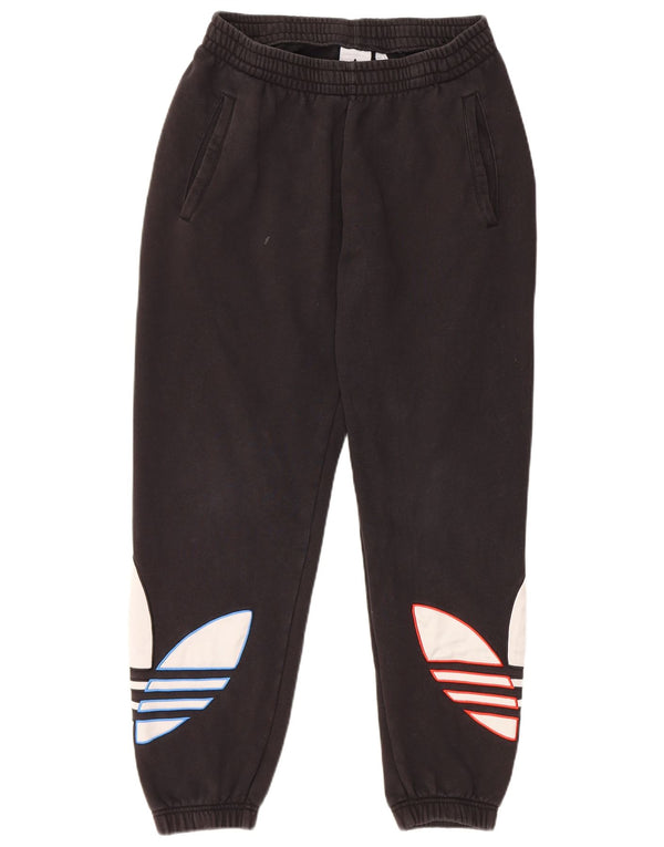Pantaloni da tuta grafica da uomo Adidas Joggers medio cotone nero