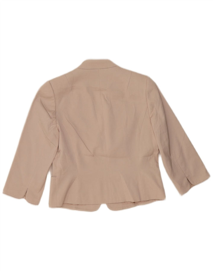 Giacca blazer da donna con maniche a 3/4 Phase Eight UK 12 Acetato beige medio