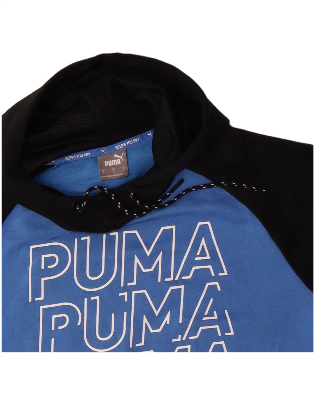 Felpa con cappuccio grafica da uomo PUMA Small Blue Colourblock