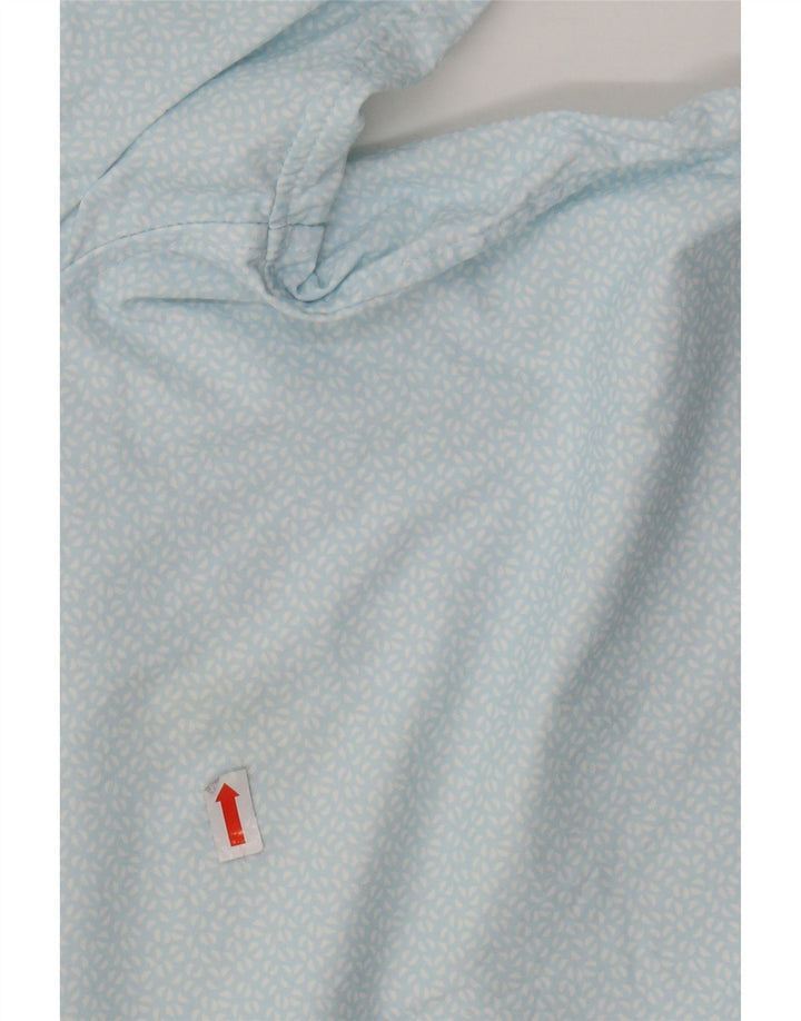 BONOBOS Camicia da uomo dalla vestibilità atletica Grande nylon maculato blu