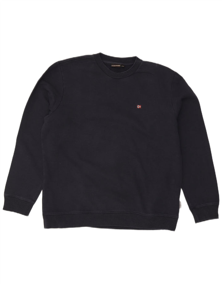 Felpa geografica da uomo Napapijri 2XL Blu navy