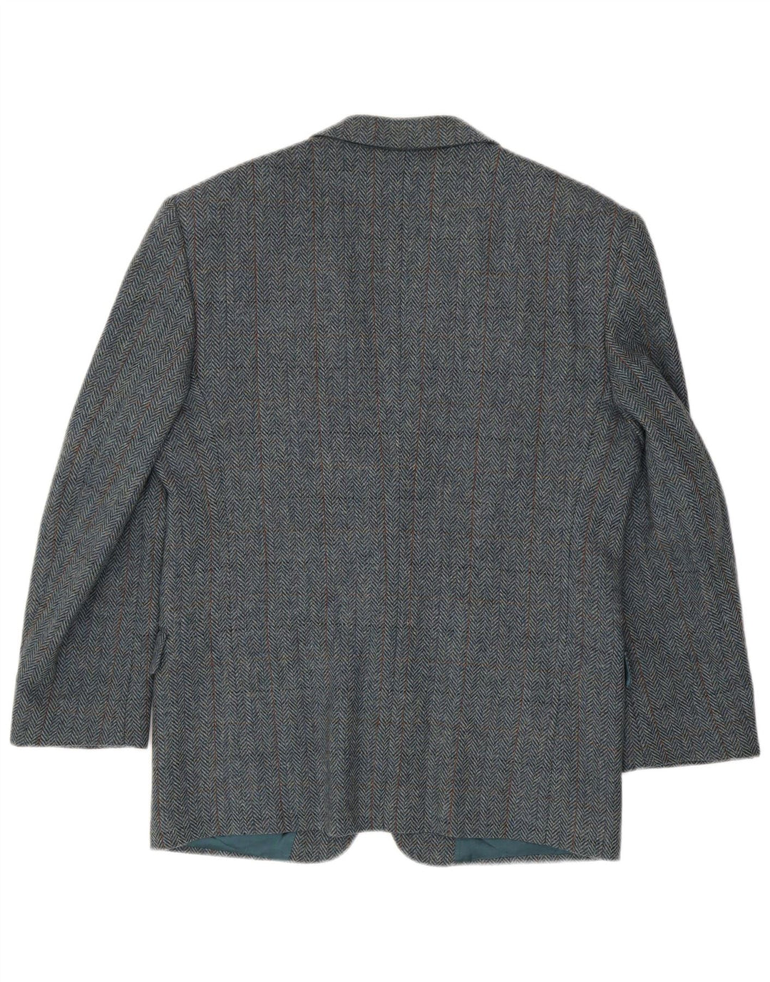 Giacca blazer da uomo a 2 bottoni San Remo IT 50 grande spina di pesce blu