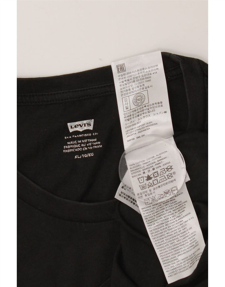 T-shirt grafica da uomo Levi's Top XL in cotone nero