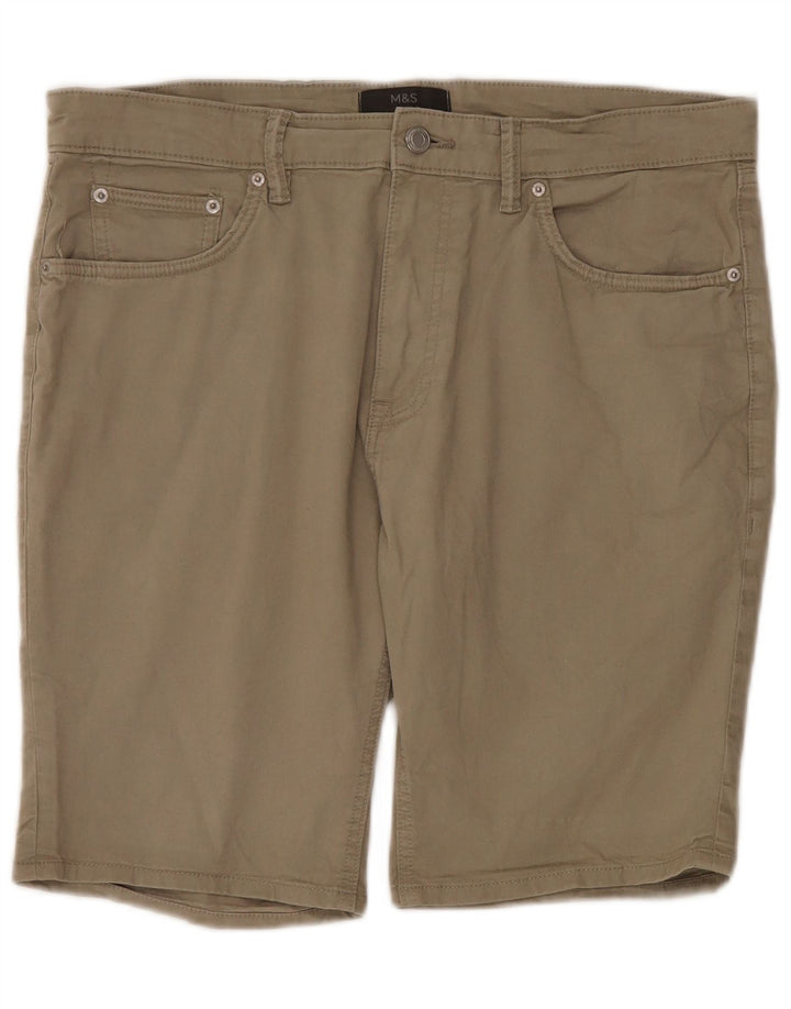 Pantaloncini casual da uomo Marks & Spencer W34 grandi cotone kaki