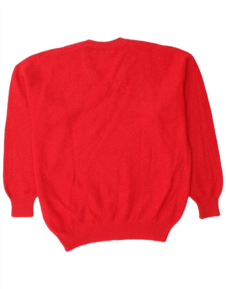 IL GRANCHIO Maglione da uomo con scollo a V grande rosso