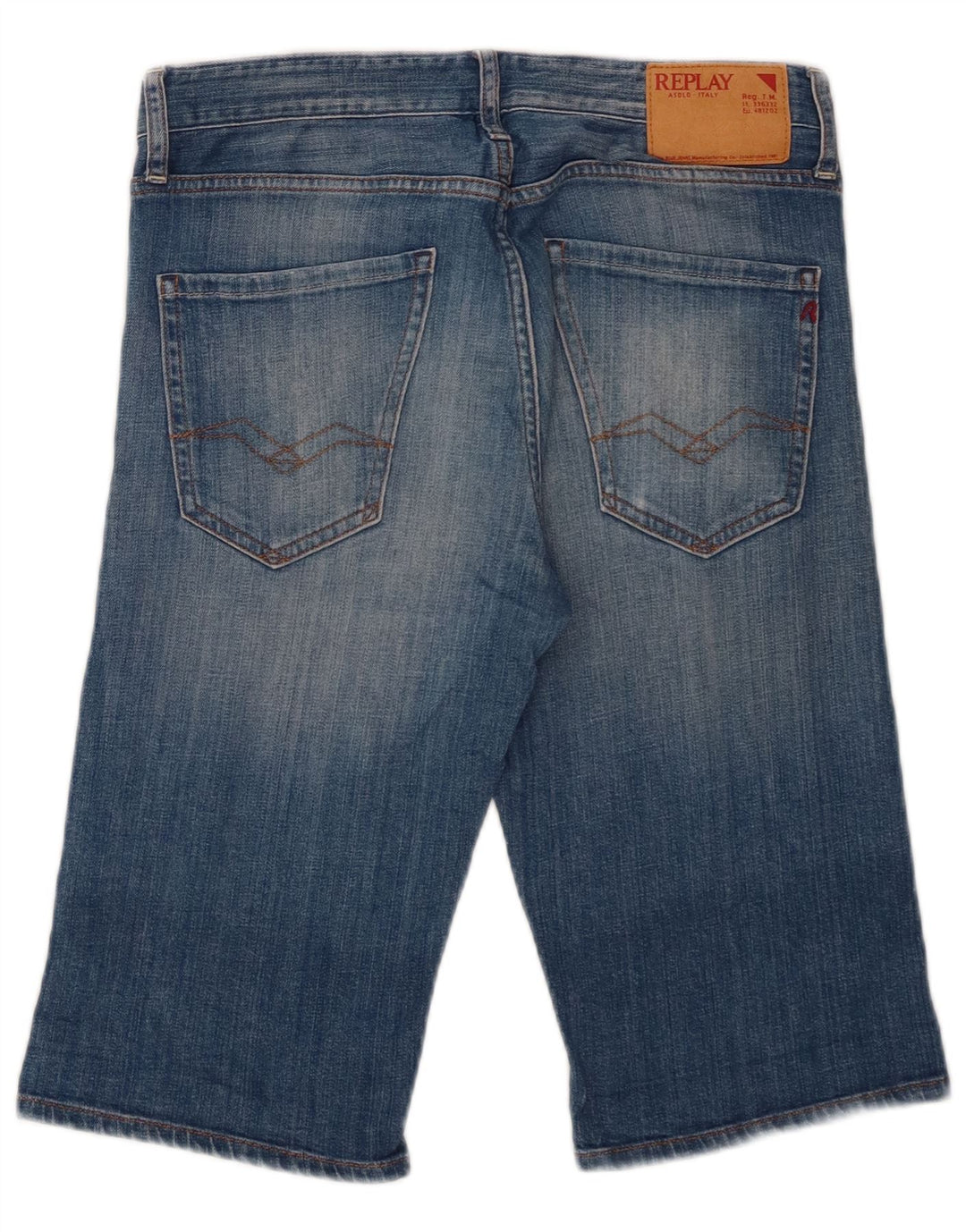 Pantaloncini di jeans da uomo Replay W30 cotone blu medio