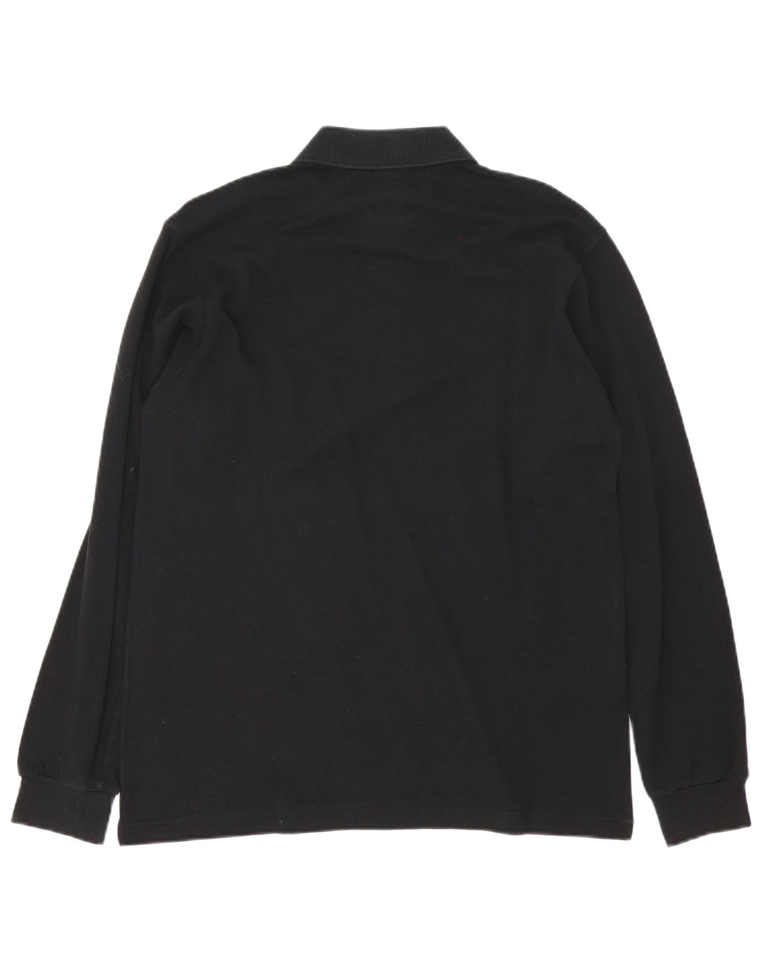 Polo da uomo a maniche lunghe Lacoste taglia 4, cotone nero medio