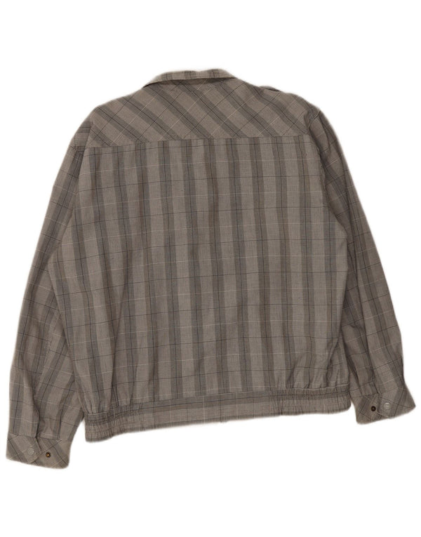 Giubbotto bomber militare da uomo Faciba UK 38 grigio medio a quadri