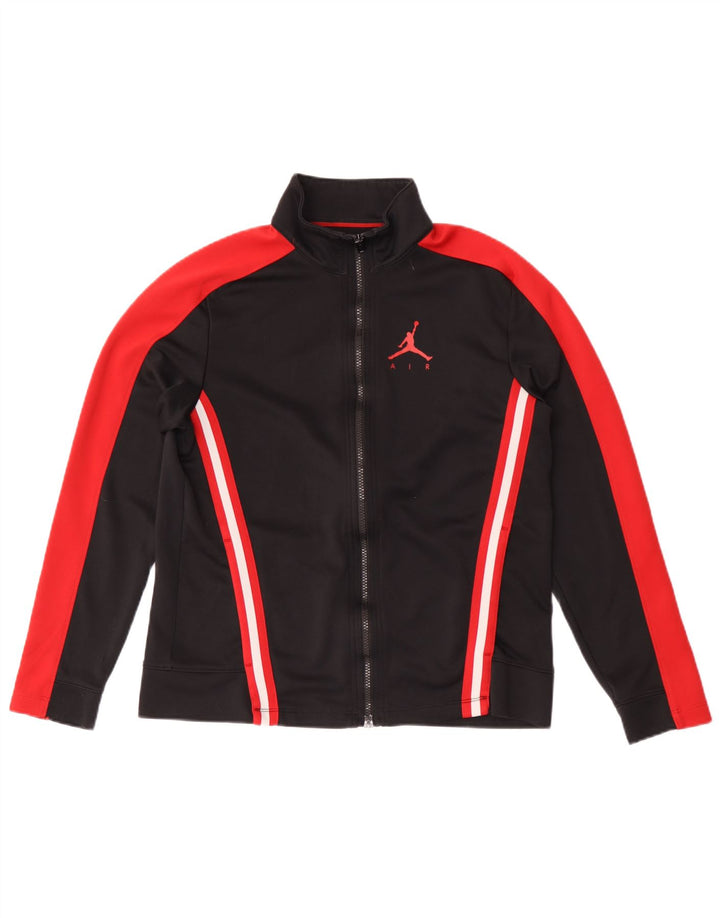 Giacca superiore della tuta da uomo Jordan, poliestere color block medio nero