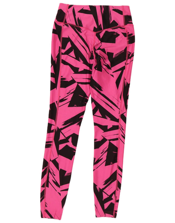 Leggings Dri Fit da donna NIKE UK 10 piccolo poliestere geometrico rosa