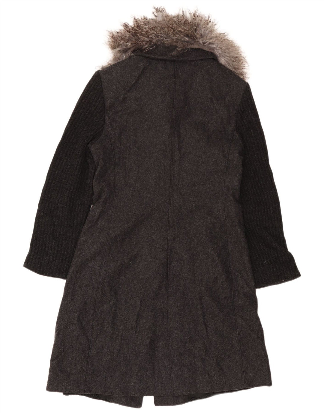 Soprabito in maglia da donna Misto UK 10 piccolo grigio in lana color block