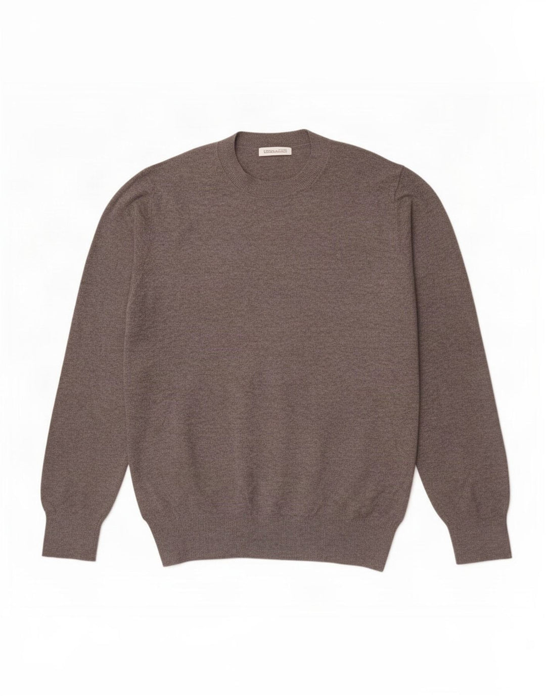 Maglione girocollo da uomo Zara in acrilico grigio medio