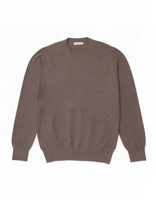 Maglione girocollo da uomo Zara in acrilico grigio medio