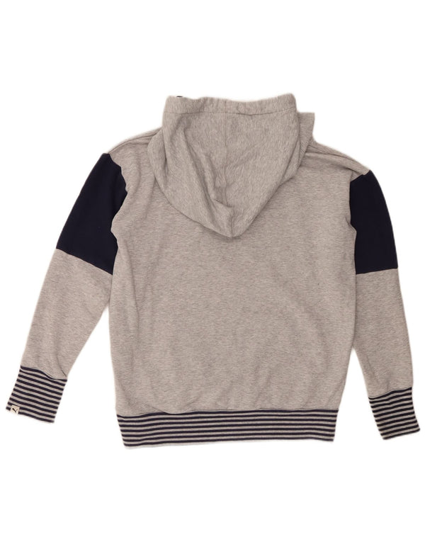 Felpa con cappuccio grafica da donna Puma UK 12 Cotone color block grigio medio