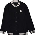 Giacca college grafica per ragazzi HURLEY 11-12 anni grande in cotone nero