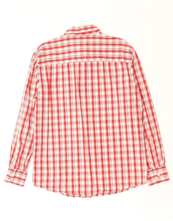 LEVI'S Camicia da uomo in cotone a quadri rossi medi
