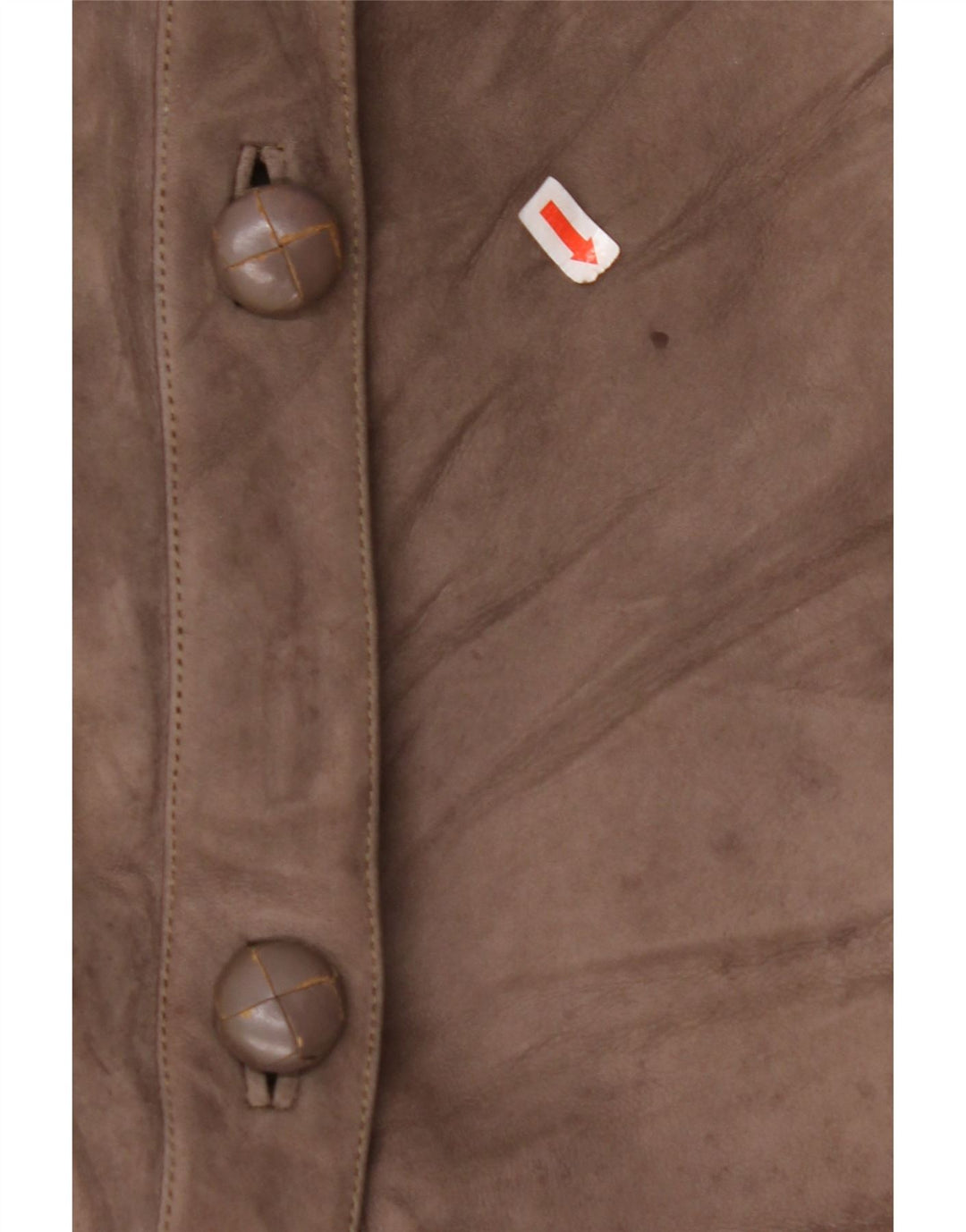 Cappotto in shearling da donna VINTAGE UK 14 Large Beige