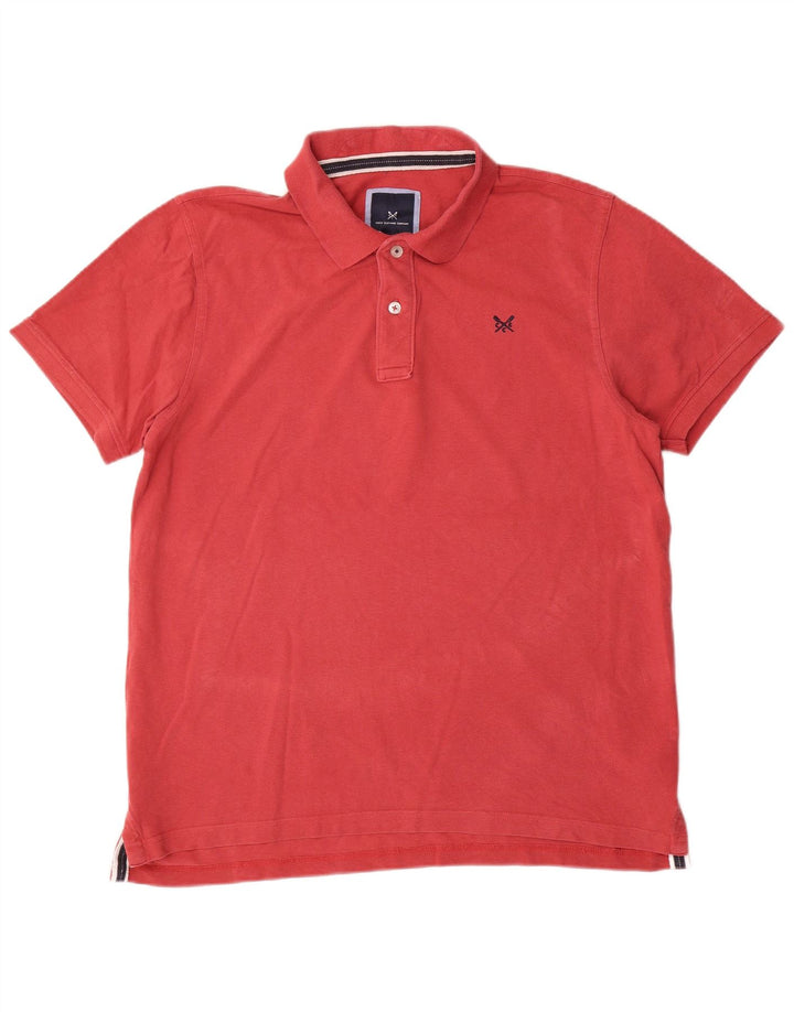 Crew Clothing Polo da uomo grande in cotone rosso