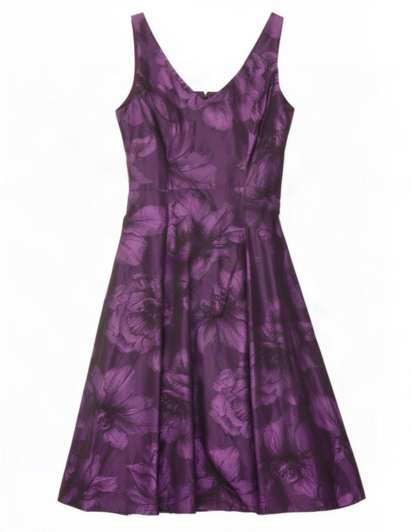 Abito a trapezio senza maniche da donna Phase Eight UK 8 Piccolo floreale viola