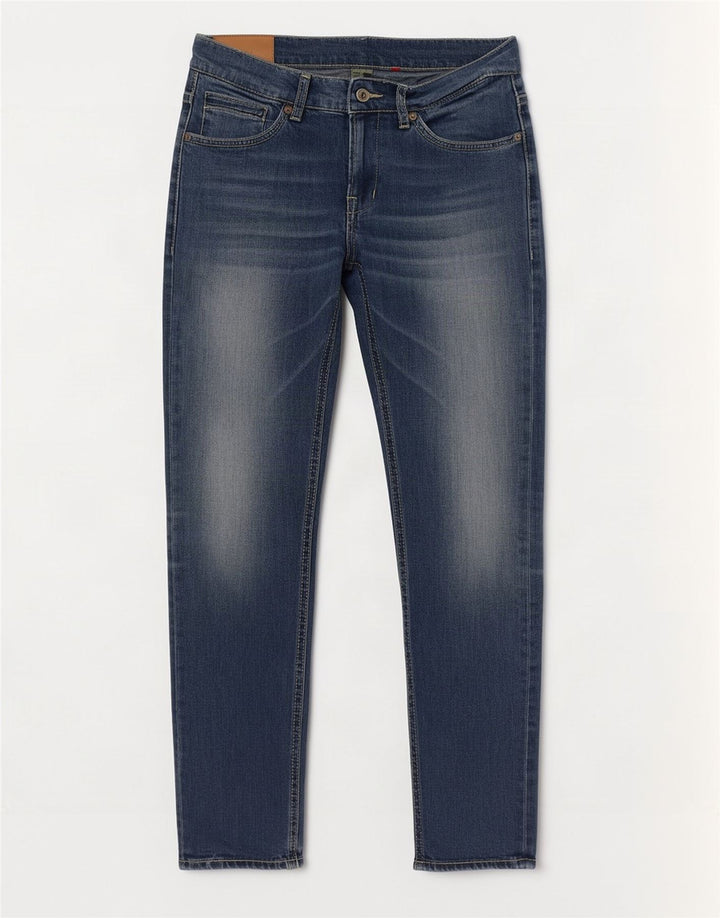 Dondup Jeans Slim Donna W33 L32 Cotone Blu