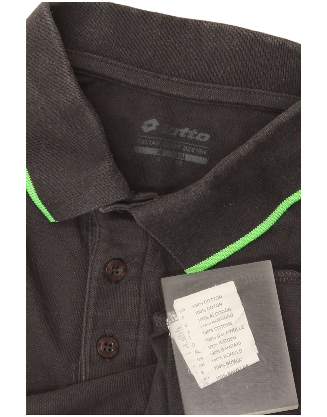 Polo Uomo Lotto Small in Cotone Grigio