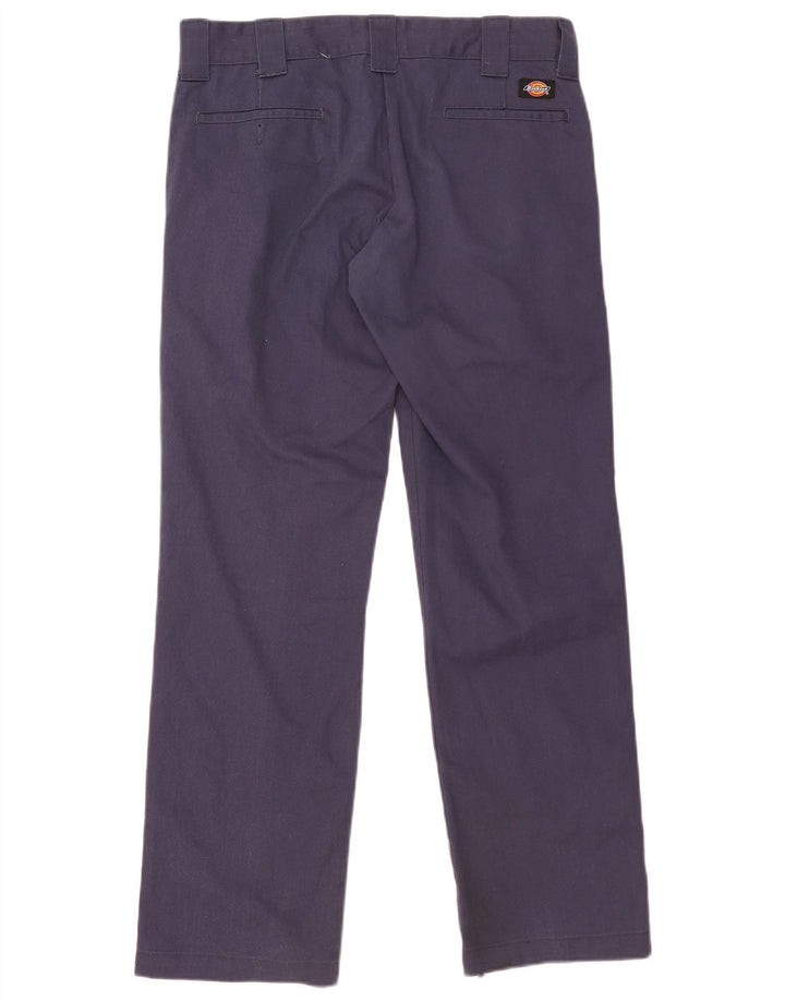 Pantaloni chino dritti da uomo Dickies W32 L32 poliestere blu navy