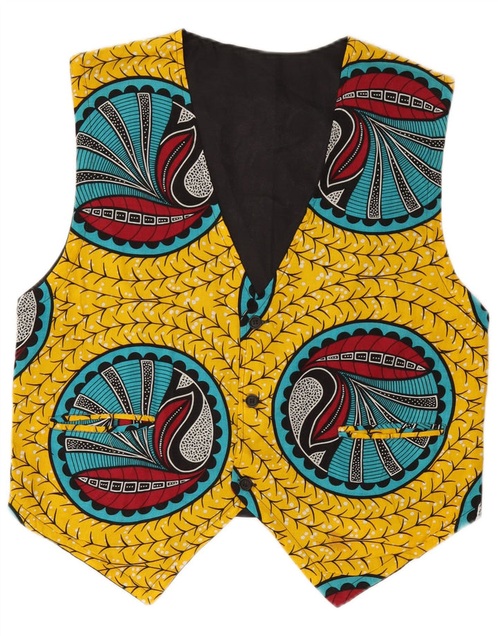 Gilet da uomo Broadway modello astratto in viscosa multicolore media