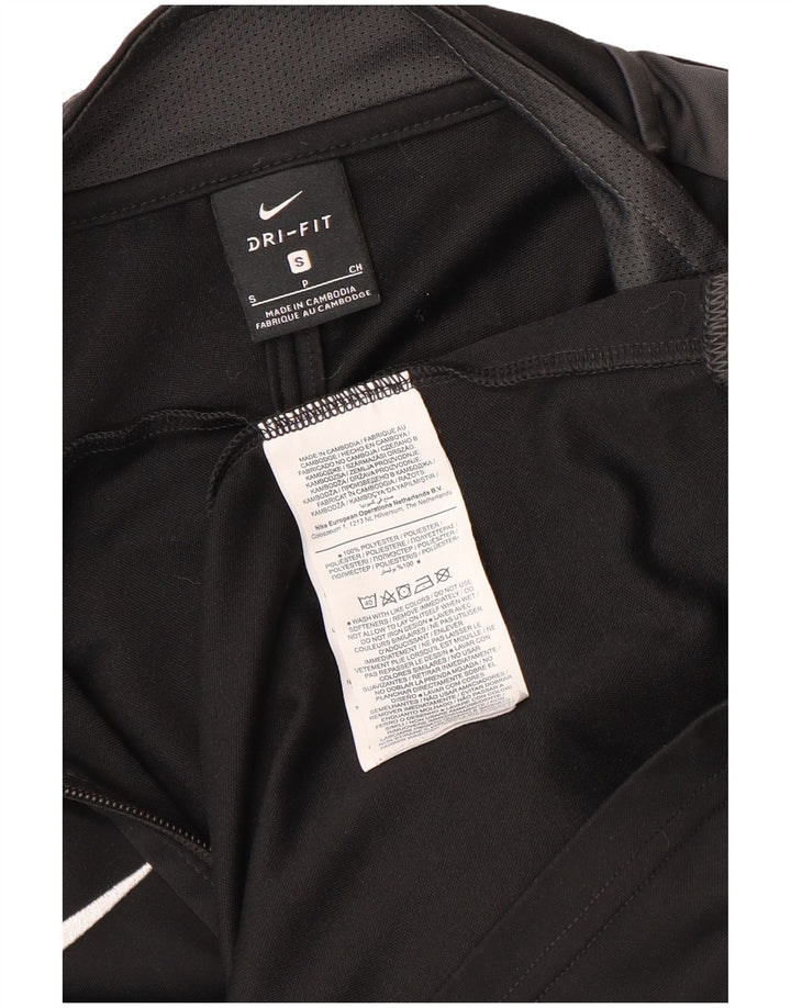 Giacca da ginnastica Nike Dri Fit da uomo, piccola, in poliestere nero