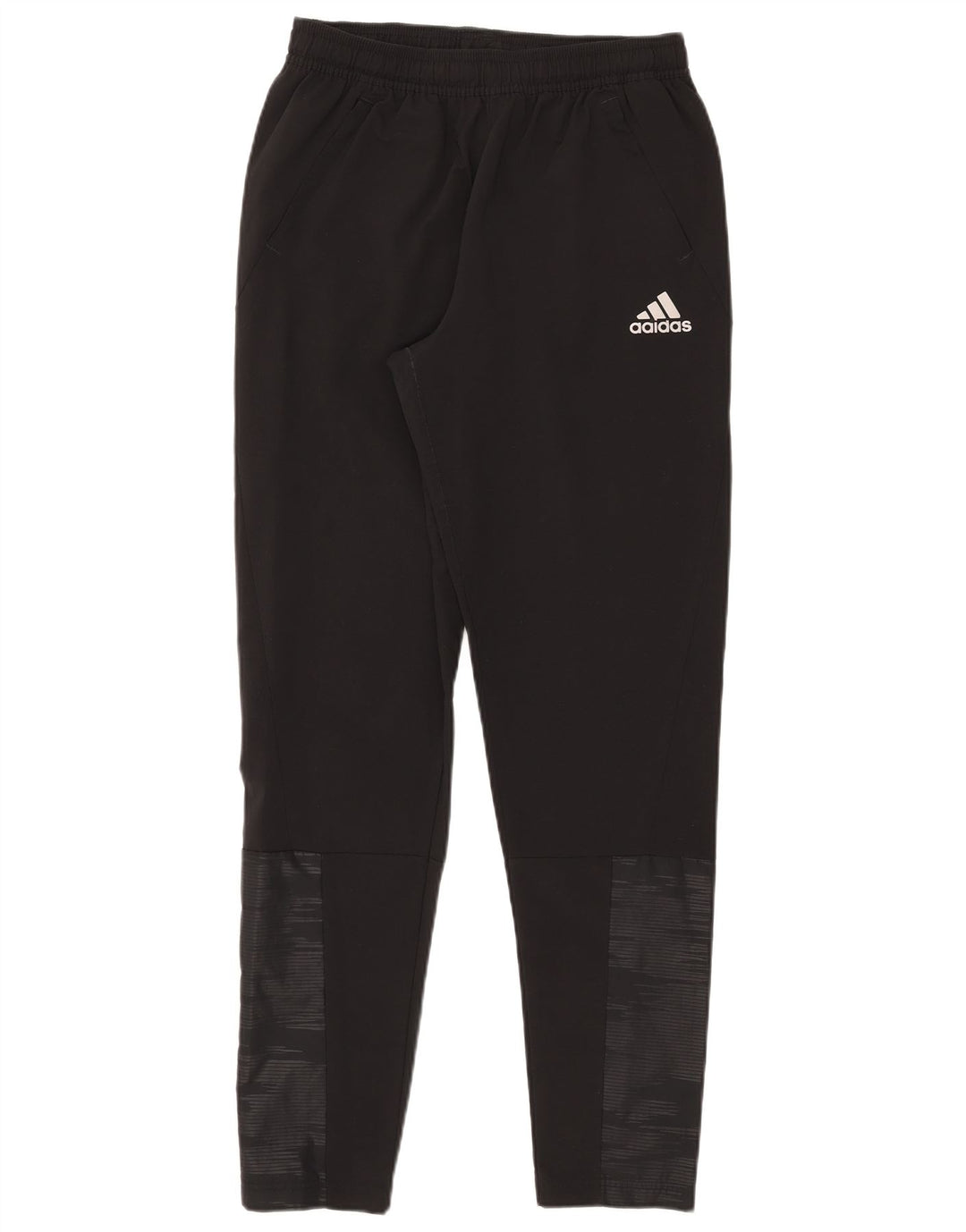 Pantaloni della tuta da ragazzo Adidas 15-16 anni in poliestere nero