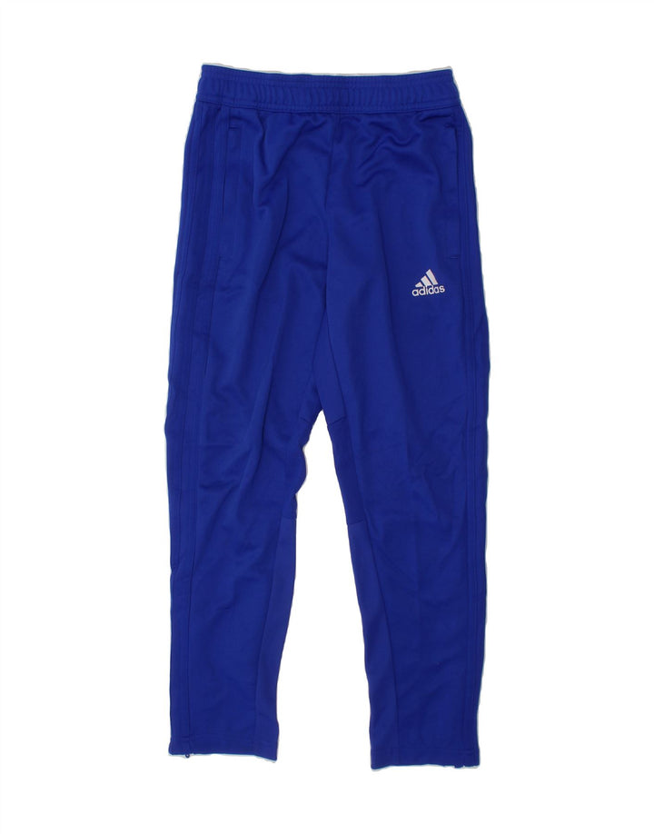 ADIDAS Boys Climacool Tracksuit Trousers 9-10 Years  Blue Polyester Vintage Adidas and Second-Hand Adidas from Messina Hembry 