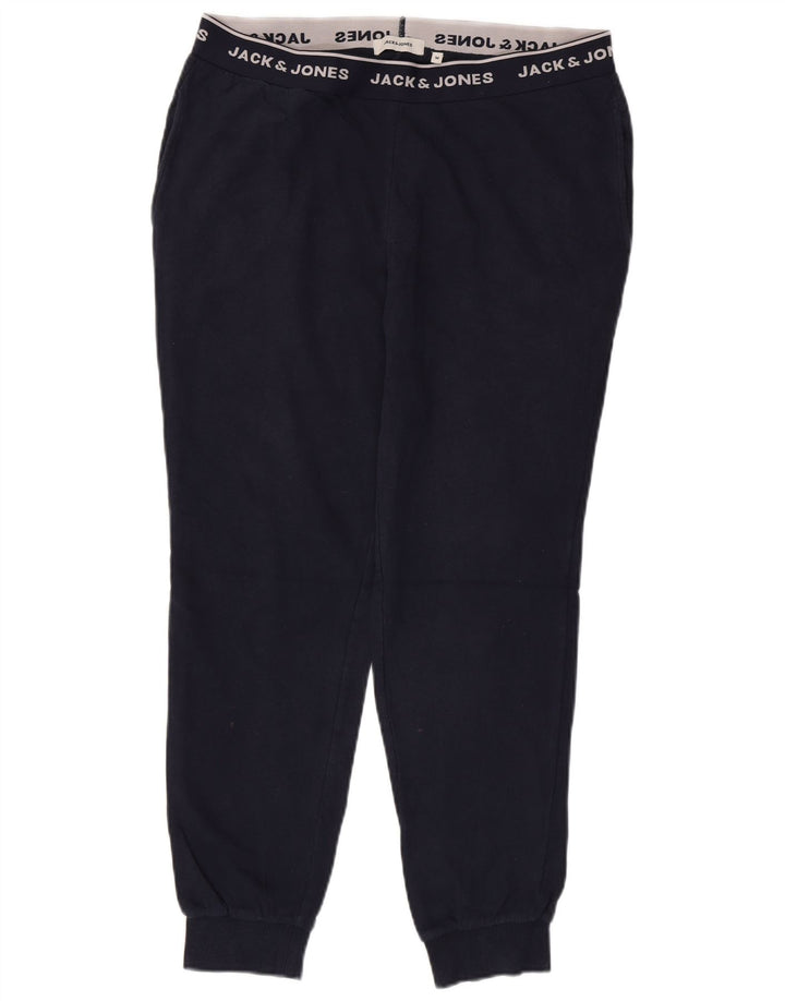 JACK & JONES Pantaloni da tuta con grafica da uomo Joggers medio blu navy