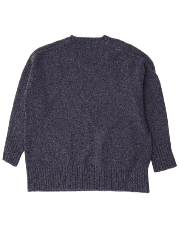 Maglione maglione girocollo da donna Polo Ralph Lauren UK 14 blu navy medio