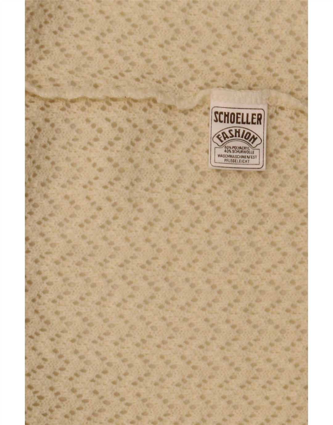 Maglione cardigan aperto da donna Schoeller UK 12 Poliacrilico beige medio