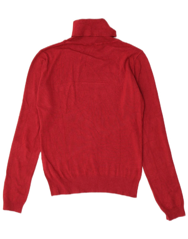 Maglione maglione con collo alto grafico da donna Guess UK 10 piccolo rosso