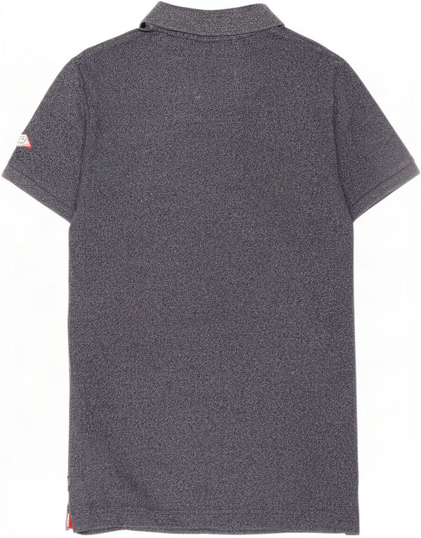 Polo da uomo Regular Fit Superdry in cotone blu navy medio
