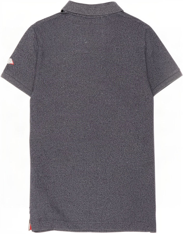 Polo da uomo Regular Fit Superdry in cotone blu navy medio