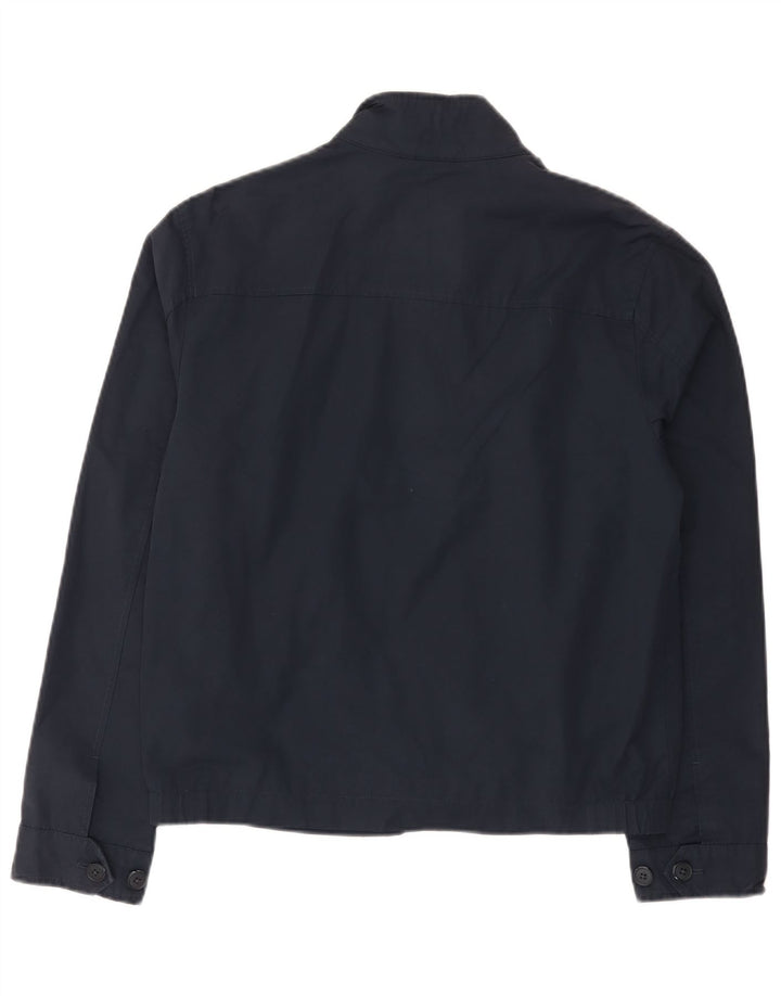MARKS & SPENCER Giubbotto bomber da uomo UK 36 Piccolo cotone blu navy