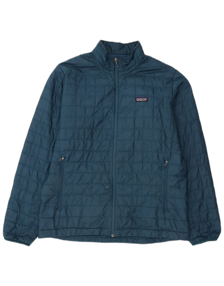 Giacca imbottita da uomo Patagonia UK 42 XL poliestere blu