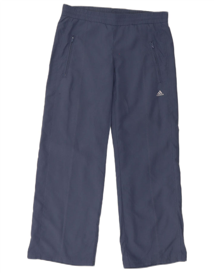 Pantaloni della tuta da donna Adidas UK 6 XS poliestere blu navy