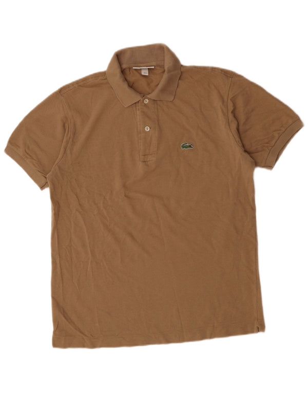 Polo Lacoste da uomo vestibilità classica taglia 3 piccola in cotone beige