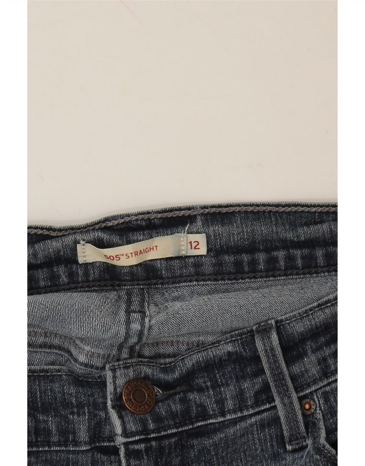 LEVI'S Womens 515 Straight Jeans US 12 Large W31 L30 Blue Cotton Vintage Levi's and Second-Hand Levi's from Messina Hembry 