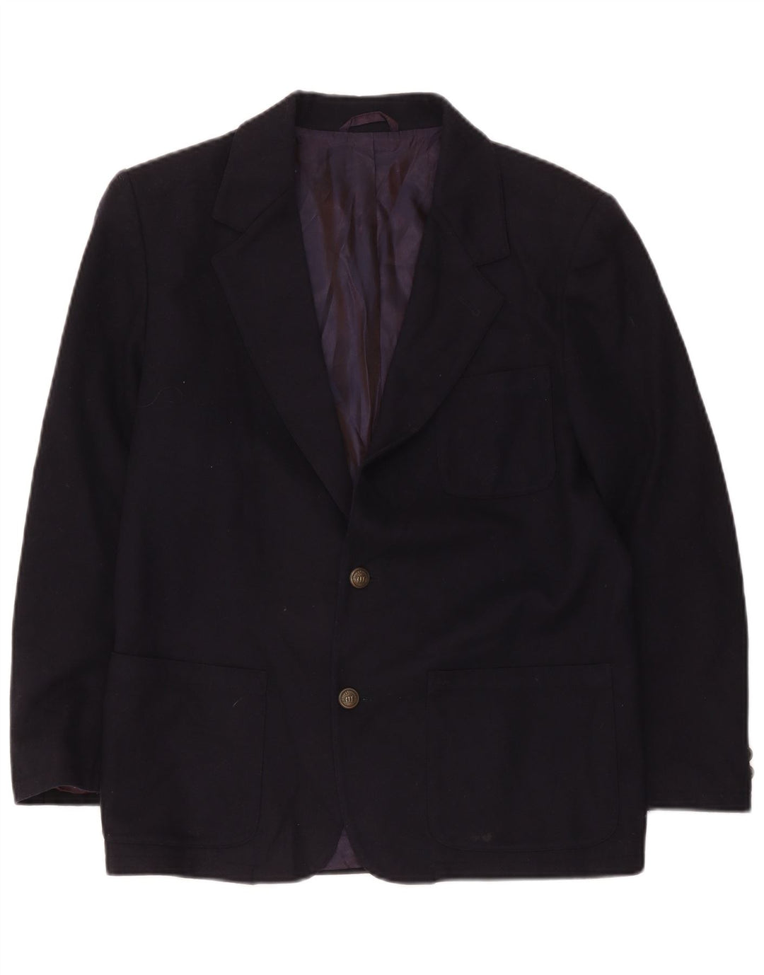Giacca blazer a 2 bottoni da ragazzo Henry Cottons 14-15 anni in lana blu navy