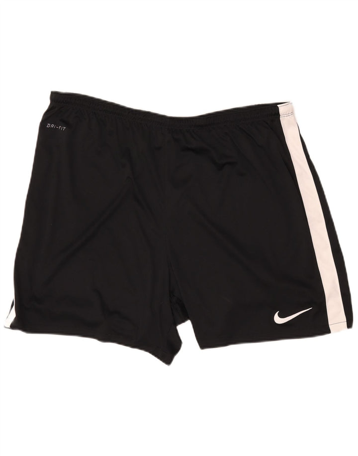 Pantaloncini sportivi NIKE Dri Fit da uomo XL Nero in poliestere color block