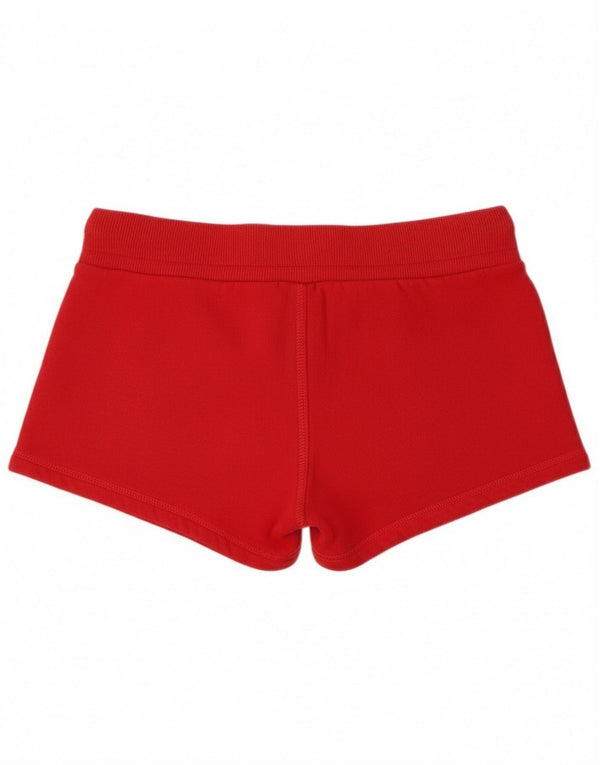 Pantaloncini sportivi da donna Superdry Track & Field Graphic UK 10 Small Rosso Cotone