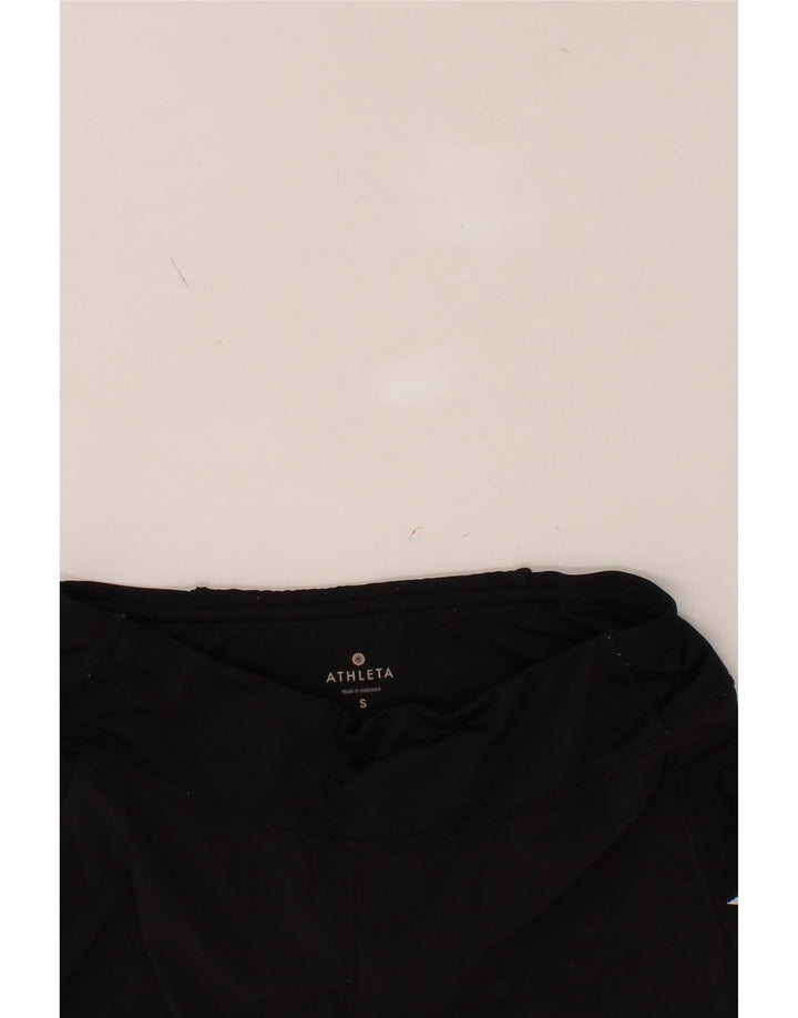 ATHLETA Womens Sport Shorts UK 10 Small  Black Polyester Vintage Athleta and Second-Hand Athleta from Messina Hembry 