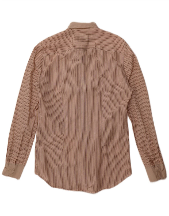 Camicia George da uomo Dolce & Gabbana taglia 39 15 1/2 a righe beige medio