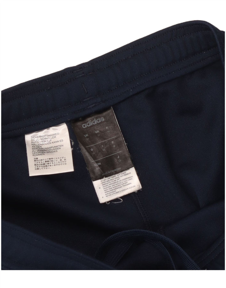 Pantaloni da tuta Adidas Climalite da uomo medi in poliestere blu navy