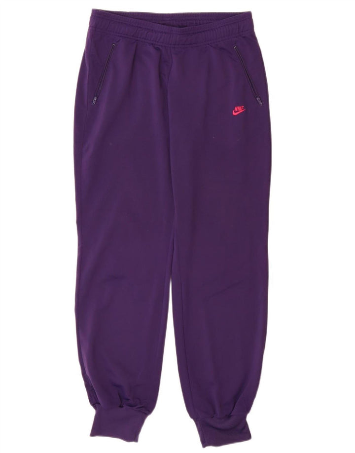 Pantaloni da tuta da donna NIKE Joggers UK 14 poliestere viola medio