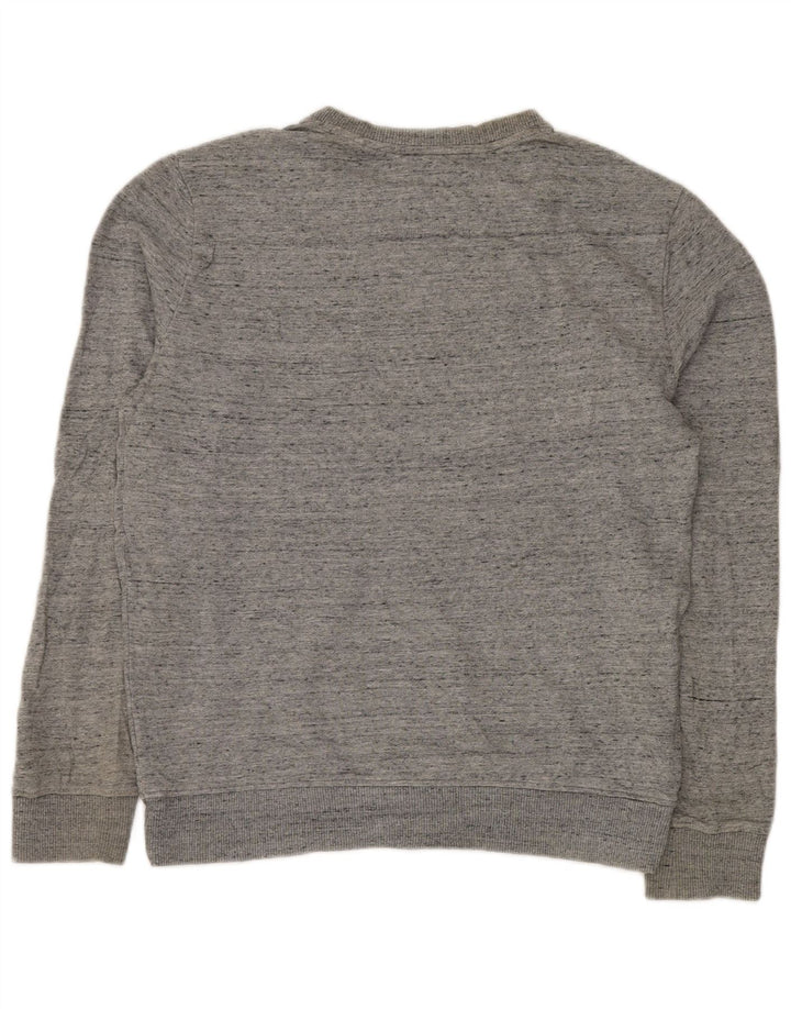 CALVIN KLEIN JEANS Felpa con grafica da uomo Maglione piccolo grigio screziato